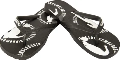 Image de Tongs pour homme BIKKEMBERGS pour la mer ou la piscine, avec bout en logo, référence BKK3MSR01, série : pupino, taille 44, 100 % PVC