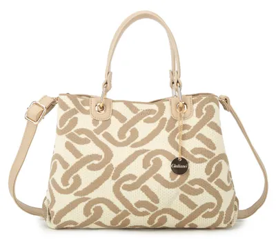 Imagen del producto de Bolso de mano Giuliano, modelo Kalila, para mujer, color beige