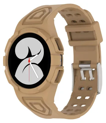 Produktbild von Für Samsung Galaxy Watch 5 44mm Silikon Uhrenarmband mit integriertem Gehäuse