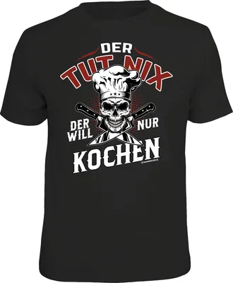 Produktbild von T-Shirt 'Koch - tut nix' aus 100% Baumwolle, lizenziert, Standards 100