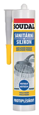 Obrázek produktu pro Sanitární silikon SOUDAL neutrální transparentní 300 ml