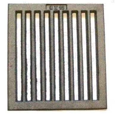Produktbild von Termopen Kaminofenrost TR2426 Ofenrost 24x26cm eckig
