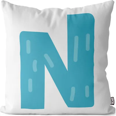 Produktbild von VOID N Alphabet Buchstabe Namen Kissenbezug Kissenhülle Sofakissen Kissen Deko Outdoor-Kissen Dekokissen