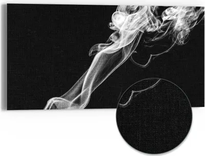 Produktbild von DEQORI Hybrid Leinwand Bild 60x30 cm 'Ätherische Eleganz' Wandbild Glas flach modern