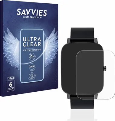 Produktbild von 6x Für Adhope 1.7" Schutzfolie Savvies Displayschutz Display Schutz Folie Klar Transparent