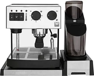 Produktbild von Briel SEG162A Espressomaschine + Kaffeemühle, 40 x 31 x 31 cm Silber Schwarz 1260W Edelstahl