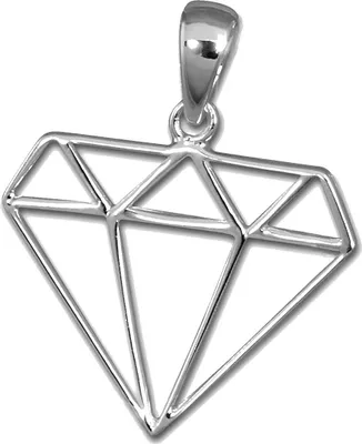 Image de SilberDream Bijoux pour Femme Pendentif Diamant 925 Argent véritable argent SDH8200J