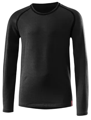 Produktbild von Löffler Kinder Unterhemd Langarm Transtex warm, schwarz, 140
