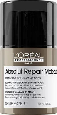 A product shot of a L'Oreal hair mask bottle.