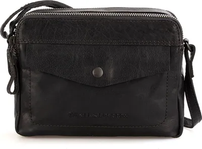 Produktbild von SPIKES & SPARROW Leder Umhängetasche Hawaii Crossover Black schwarz