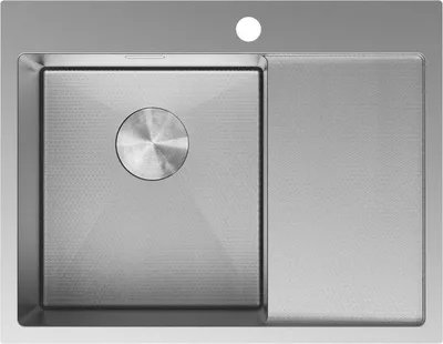 Produktbild von Mexen Exar Edelstahlspüle 1-Becken mit linker Abtropffläche 620 x 480 mm, Inox HC - 6431621005L-01HC