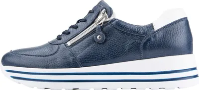 Zdjęcie produktu dla Waldläufer damskie skórzane buty sportowe niebieski 5.5