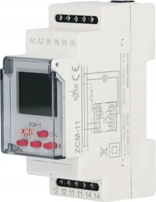 Immagine prodotto di Timer 1 canale settimanale 230V AC, ZCM-11, exta Zamel