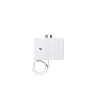 Produktbild von AEG elektronischer Klein-Durchlauferhitzer MTE 650 für Handwaschbecken, 6,5 kW, ohne Stecker, Festanschluss 230V, drucksfest + drucklos, VDE