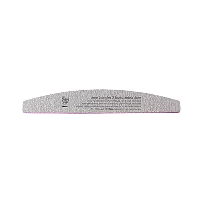 Zdjęcie produktu dla Peggy Sage Dwustronny pilniczek do paznokci w kształcie półksiężyca 100/100 zebra, 1 sztuka
