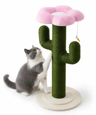 Productafbeelding van Omgoods - Modern Cactus Krabpaal voor Katten, 90 cm Hoog