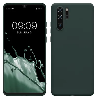 Produktbild von kwmobile Handyhülle für Huawei P30 Pro Hülle - TPU Case - Kabelloses Laden - Schutzhülle Cover in Moosgrün