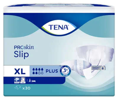 Produktbild von Tena Slip ProSkin Plus XL Inkontinenz-Windeln für Erwachsene, 30 Stück