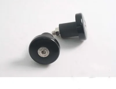 Productafbeelding van Zwarte aluminium stuurbalhoofd contragewichten JMP, 17 mm