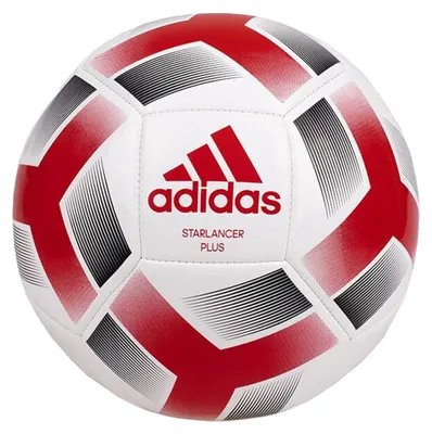 Immagine prodotto di Adidas - Pallone da calcio "Starlancer Plus" PP1605 (5) (bianco/rosso/nero)
