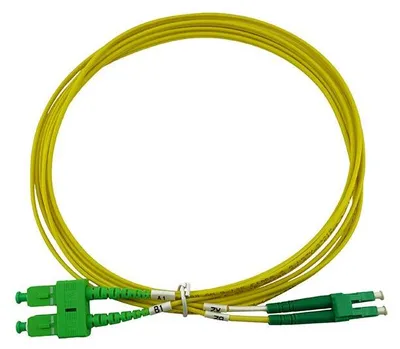 Immagine prodotto di Cavo patch in fibra ottica duplex BlueOptics LC-APC/SC-APC monomodale da 5 metri