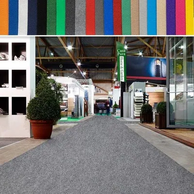 Produktbild von Famanu Messeteppich 200 x 400 cm - Hochwertiges, schwer entflammbares Material
