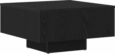 Produktbild von Eleganten-Stil Quadratischer 1 pcs - Modernes Wohnzimmertische - Couchtisch - Schwarz Eichen-Optik 60x60x31,5 cm Holzwerkstoff - Couchtische - Möbel26