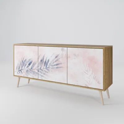 Produktbild von Spacerebels Kommode mit 3 Türen - Sideboard Komodenschrank - Highboard - Kleiderschrank Möbel - Wohnzimmer Schlafzimmer - 57,5×111×42 (HxBxT)
