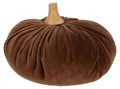Obrázok produktu pre Clayre & Eef Dekorácia Tekvica Ø 20x14 cm Hnedá Polyester