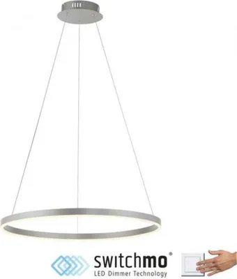 Zdjęcie produktu dla Okrągła oprawa wisząca LED JUST LIGHT, ściemnialna, aluminium, 3000K, 585mm