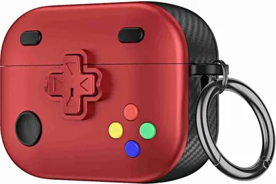 Immagine prodotto di Per gli auricolari wireless a forma di console di gioco AirPods 3 Custodia protettiva (rosso)