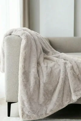 Produktbild von Heller Beiger Fleece-Decke 150x200 RABBIT
