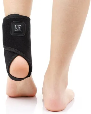 Immagine prodotto di Fascia elettrica per la caviglia – USB, regolabile, terapia del calore, per distorsioni