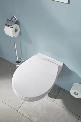 Produktbild von VIGOUR ONE Hänge Wand-WC Toilettenbecken WC-Set rund spülrandlos mit SoftClose WC-Sitz, weiß