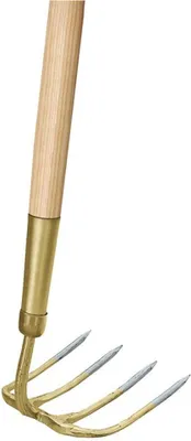 Produktbild von Idealspaten Gartenkreiel 4 ovale Zink mit Stiel 135 cm