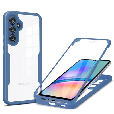 Produktbild von 360° Grad Hülle für Samsung Galaxy A05s Handyhülle mit Integriertem Displayschut Blau