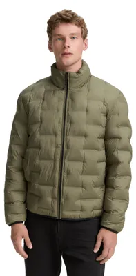 Zdjęcie produktu dla TOM TAILOR - Lekka męska kurtka pikowana z denimu z kołnierzem typu stójka