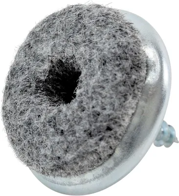 Produktbild von Filzgleiter - Parkettgleiter zum Schrauben, vernickelt, rund 20 mm (20 Stück)