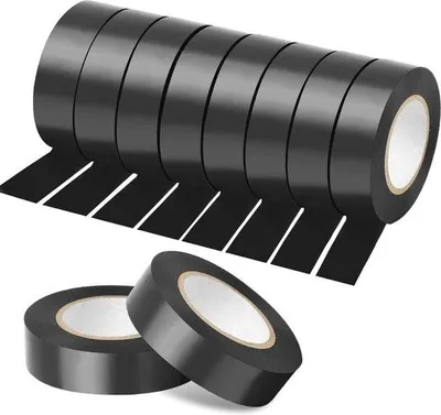 Image de 10 m de ruban isolant noir, polyvalent, pour le bricolage