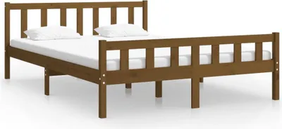 Obrázek produktu pro vidaXL Postel z masivu Honey Brown 120x200 cm