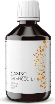 Produktbild von ZinZino BalanceOil+ 300ml - Zitronen Geschmack, Omega-3 und D3 Fischöl