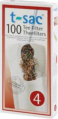 Produktbild von 3 Packungen Papier Teefilter  t-sac Tassenfilter Nr. 4