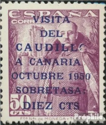 Produktbild von Briefmarken Spanien 1950 Mi 985 postfrisch Kanarische Inseln