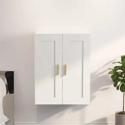 Produktbild von Möbel Wandschrank Weiß 69,5x32,5x90 cm Holzwerkstoff - Wandregale 812294