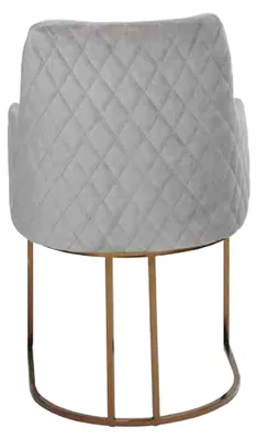 Produktbild von Modern Esszimmerstuhl Küchenstühle Luxus Design 2x Stühle Lehnstühle Grau Neu