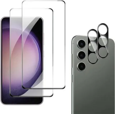 Produktbild von 2X Schutzglas für Samsung Galaxy S23 Plus Display Kamera Panzerfolie Full Screen