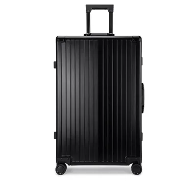 Produktbild von Heuer "STRIPE" Aluminiumkoffer Reisekoffer Hartschale, Schwarz, 28 Zoll