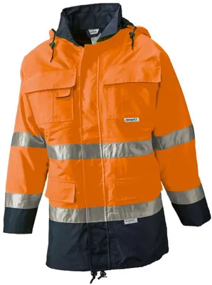 Produktbild von Format Warnparka, Gr. S, orange/marine,