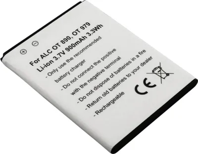Zdjęcie produktu dla Avizar, zastępcza bateria litowo-jonowa 3,7 V 900 mAh do Alcatel OT-890/979 - długa żywotność, biała
