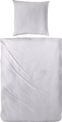 Produktbild von Primera Soft-Seersucker Bettwäsche 155x220 uni einfarbig silber grau 213050-08